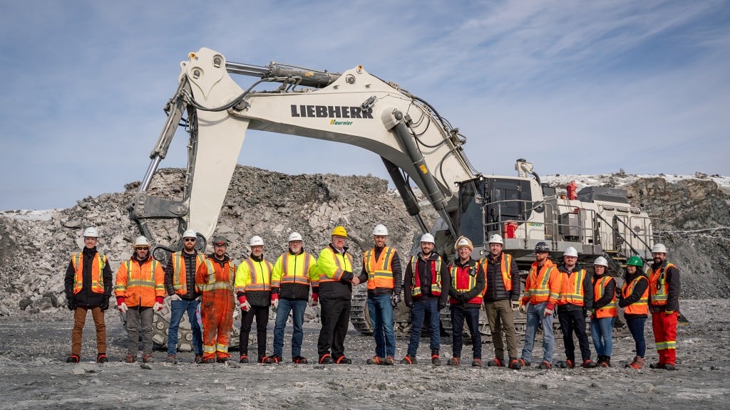 First Liebherr mining excavator in eastern Canada goes to work at Quebec lithium mine