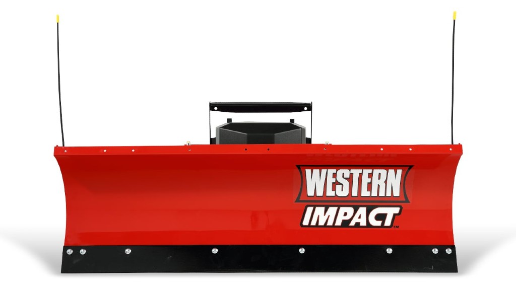 A snowplow on a white background