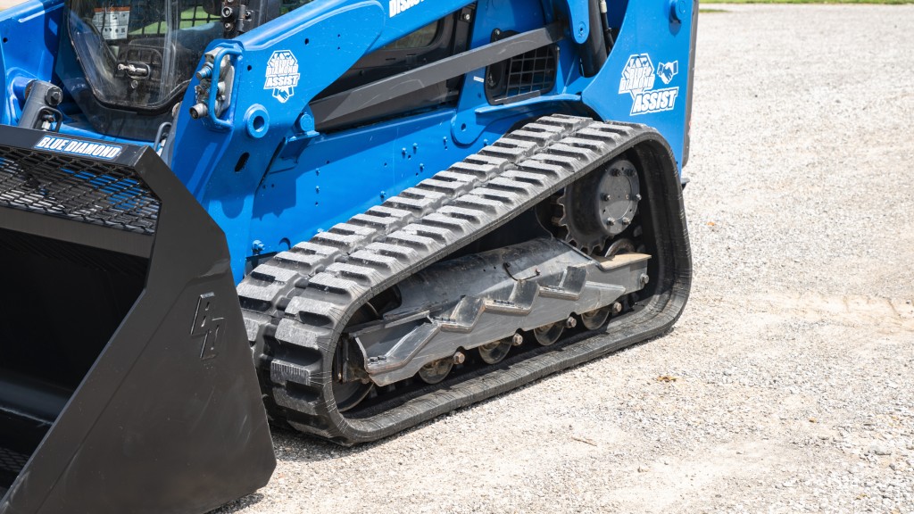 A close up of tracks on a CTL