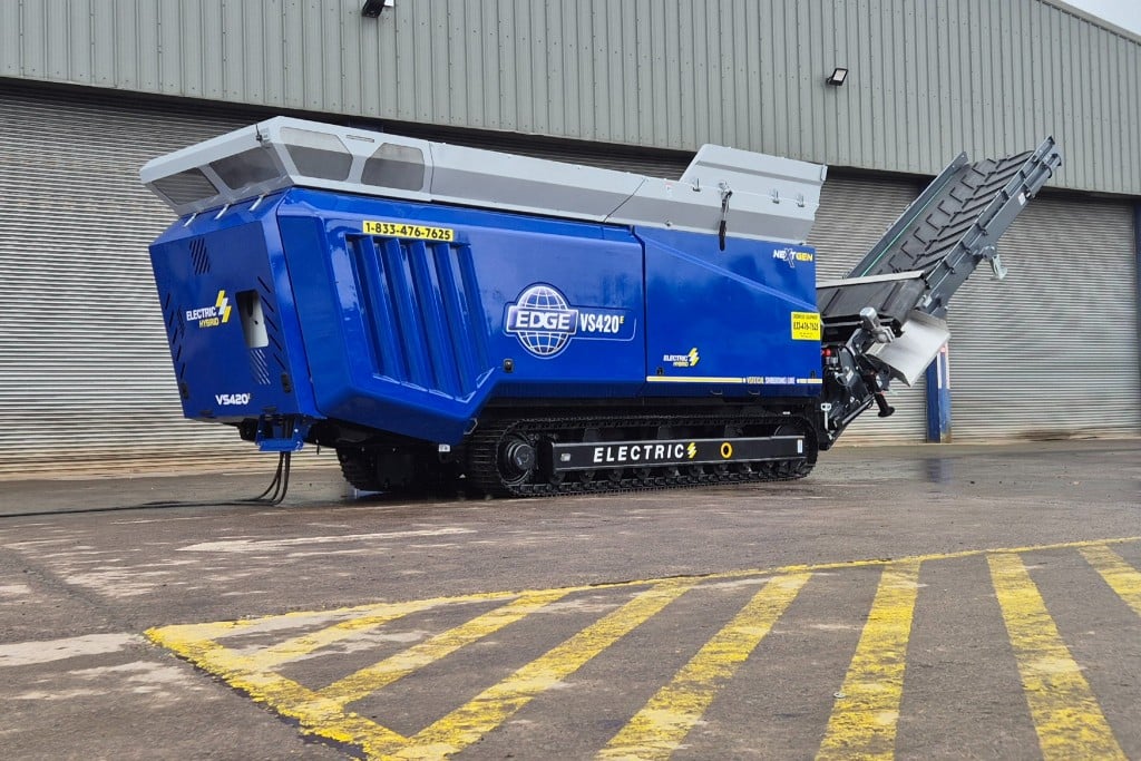 EDGE Innovate's new hybrid waste shredder offers indoor/outdoor versatility