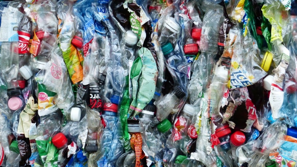 A pile of squished plastic bottles