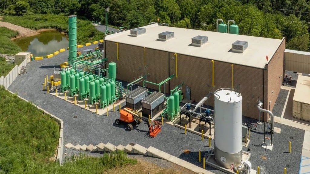 A renewable natural gas plant