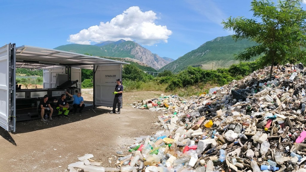 World’s first mobile sorting container tackles plastic pollution in rivers