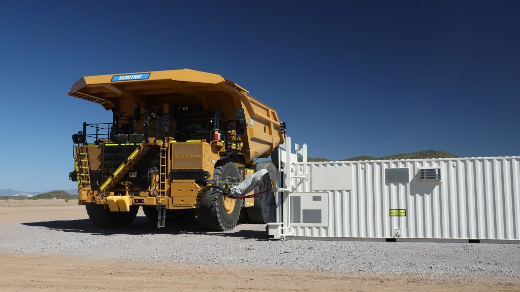 The Cat Automated Energy Transfer System uses robotics, robust vision systems, and controls to automate the connection between a battery electric machine and a charger