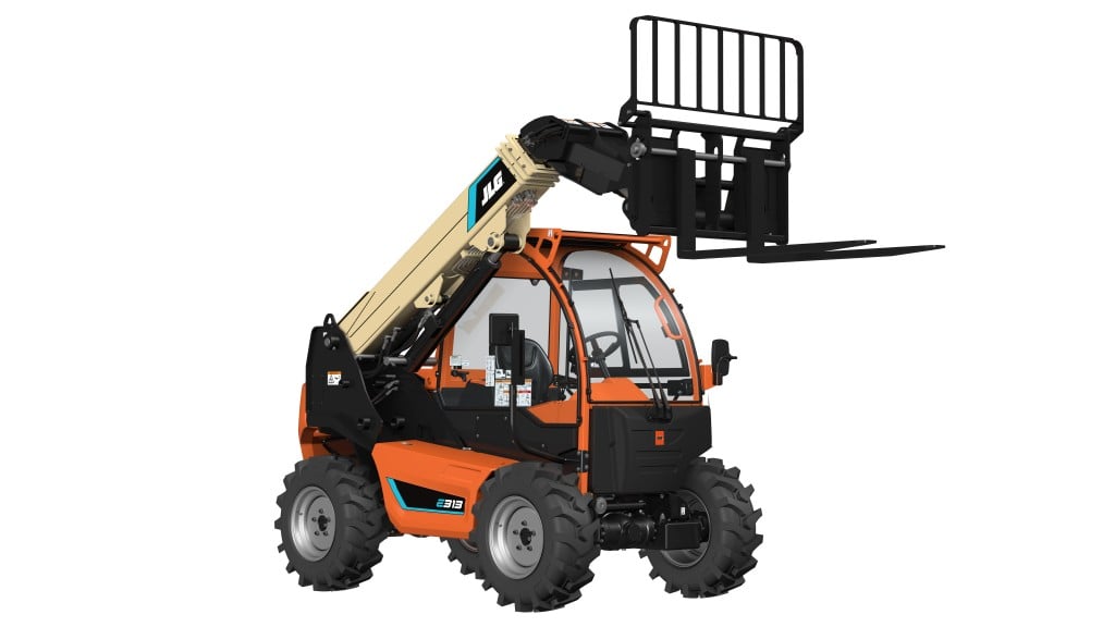 The JLG electric telehandler is an ultra-compact, electric-powered machine for loading and unloading trucks and flatbeds, moving materials around or accessing work at-height in single-story buildings.