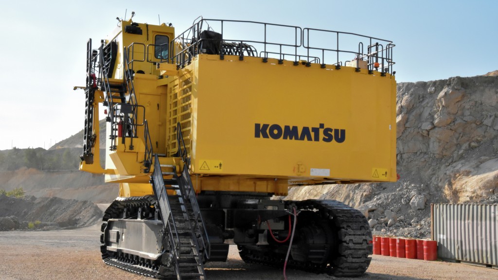 The PC4000-11E mining excavator is designed to reduce emissions by up to 95 percent. The PC4000-11E mining excavator is designed to reduce emissions by up to 95 percent.