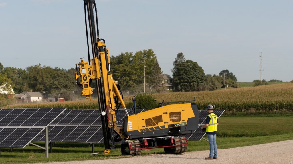 Vermeer launches new pile driver for solar field construction