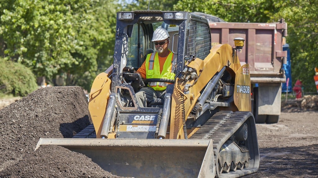 A CASE CTL on a job site