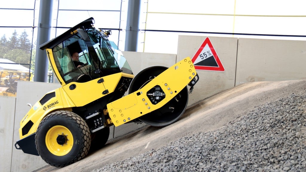 New BOMAG roller designed for sensitive, tight, or steep job sites