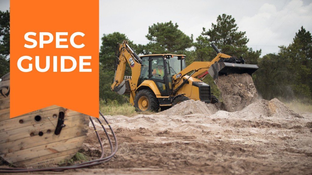 Caterpillar's 420 XE backhoe loader.