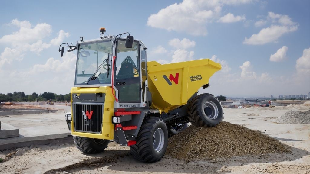 Wacker Neuson's biggest Dual View site dumper delivers 12.5-tonne payload