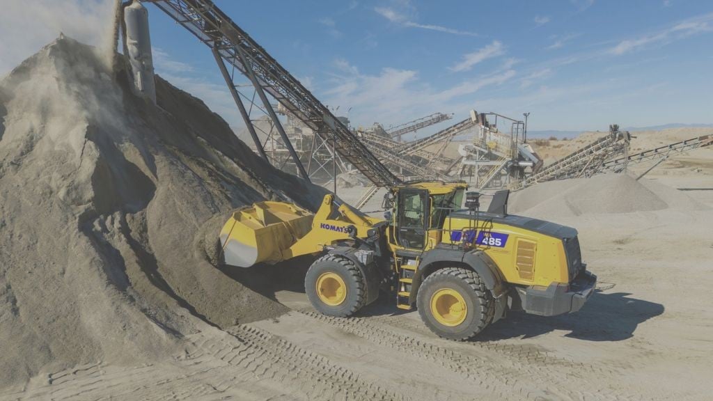 Komatsu’s newest wheel loaders are built for productivity in aggregates applications