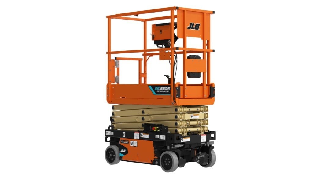 JLG launches its newest electric model, entering the micro-sized scissor lift market