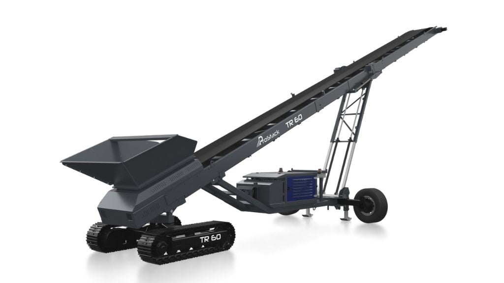ProStack’s new range of tracked conveyors brings efficient stockpiling to smaller job sites