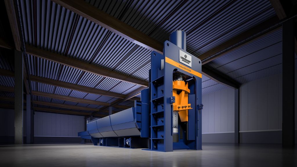 LINDEMANN presswing shear adapts to scrap type with intelligent cutting modes