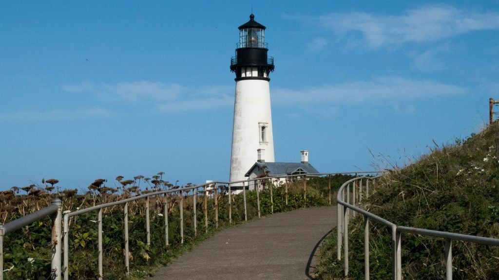 A lighthouse on the coast A lighthouse on the coast