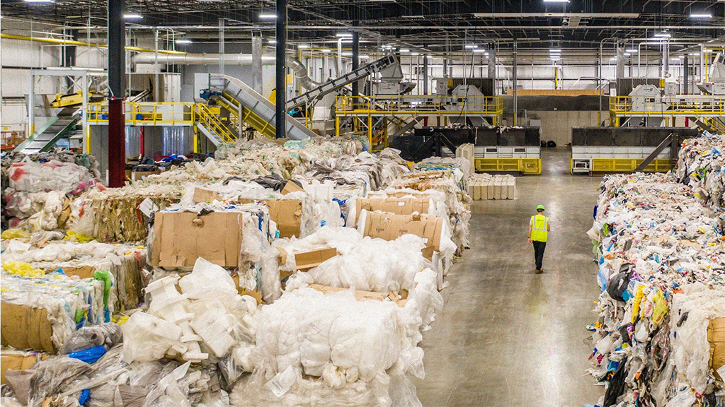 Brightmark's plastic recycling centre in Ashley, Indiana Brightmark's plastic recycling centre in Ashley, Indiana