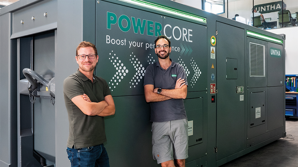 UNTHA generator enables autonomous, energy-efficient operation of XR and ZR shredders