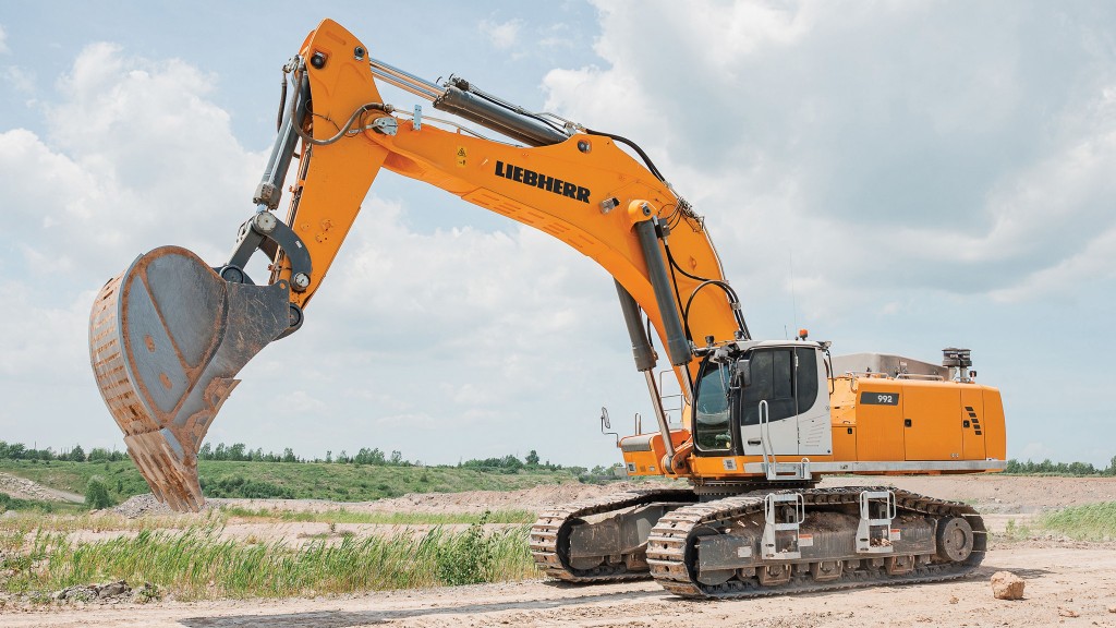 Liebherr R 992 Litronic redefines efficiency and control