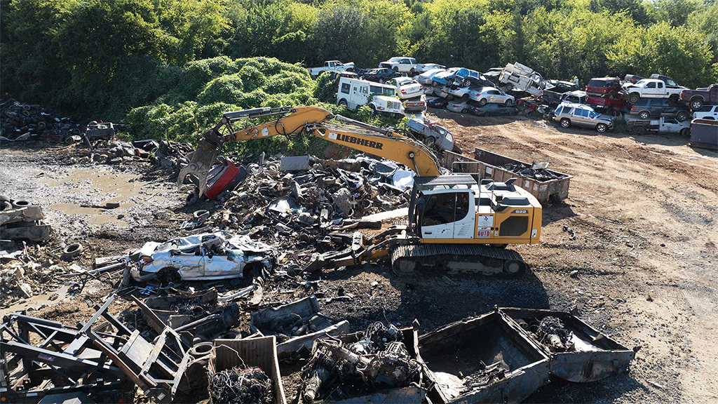 Inside TAS Recycling’s end-of-life auto scrap yard powered by Liebherr