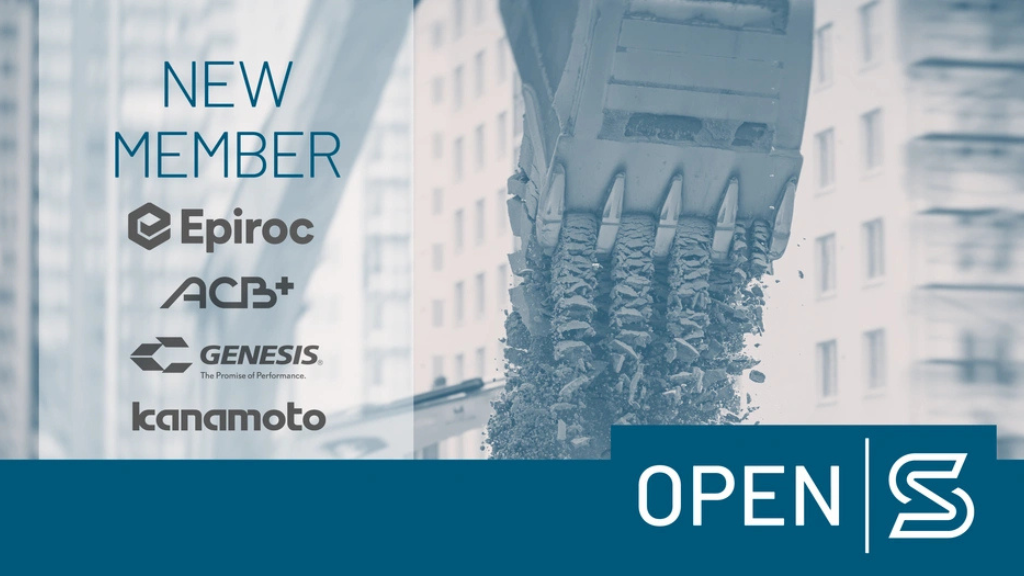 Epiroc, Genesis, and Kanamoto join Open-S Alliance