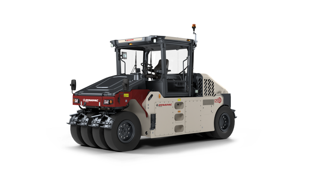 A pneumatic tire roller on a white background