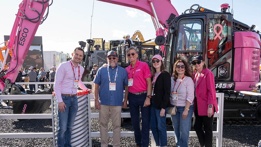 LBX Pink-Belt excavator auction raises $220,000 for breast cancer awareness