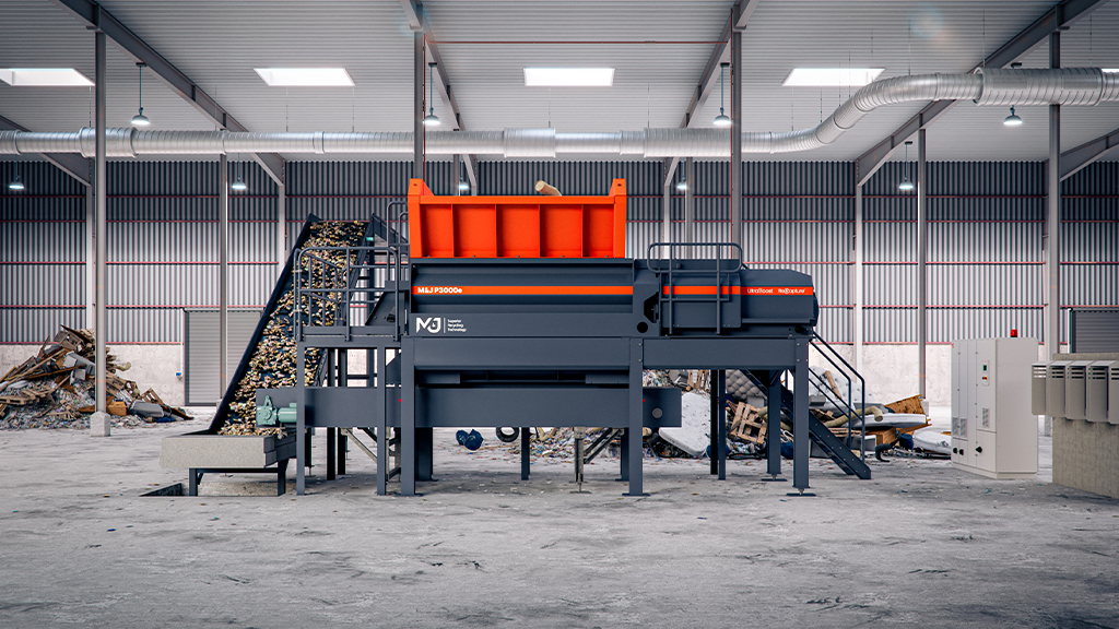 An industrial pre-shredder