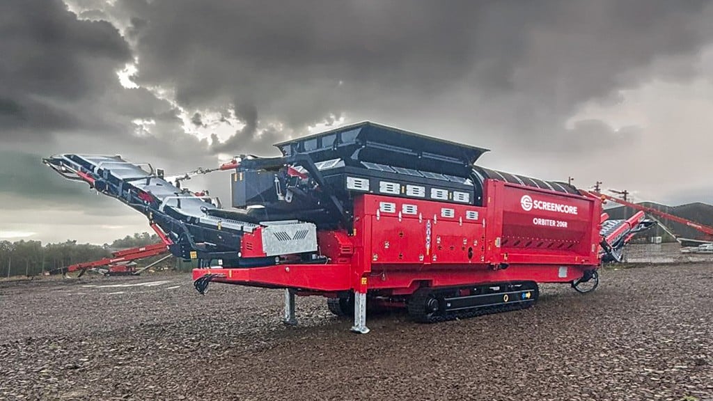 A large red trommel
