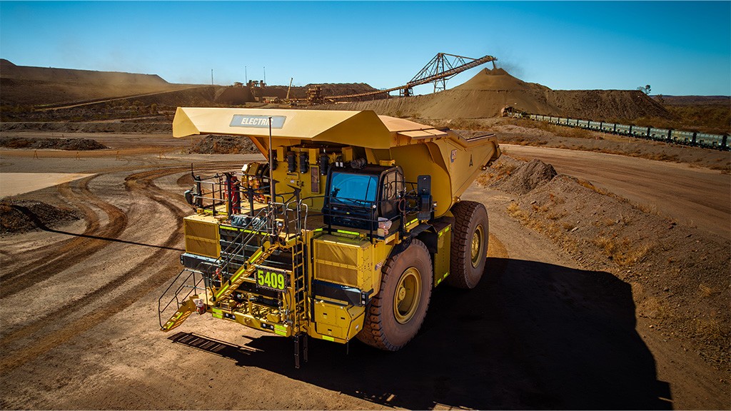 A large battery-electric hauling vehicle A large battery-electric hauling vehicle