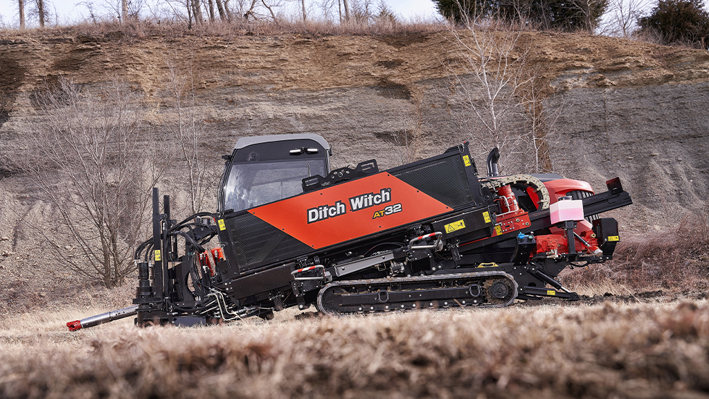 An orange directional drill An orange directional drill