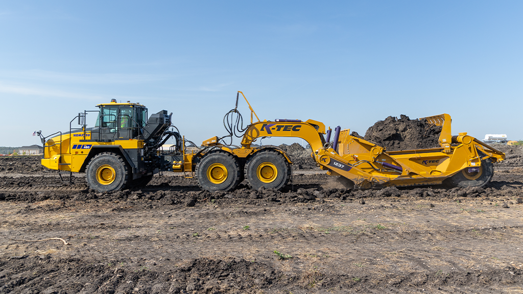 Komatsu and K-Tec combine for powerful new mass earthmoving option Komatsu and K-Tec combine for powerful new mass earthmoving option