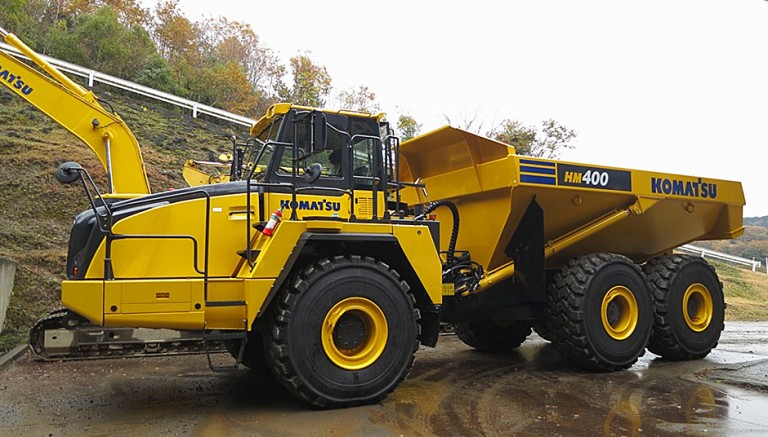 KOMATSU HM400-3 ダンプトラック Komatsu HM400-3 Articulated Dump Truck From: Komatsu America