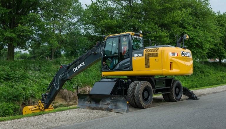 New John Deere 190g W And 230g W Wheeled Excavators Bring Mobility To The Jobsite 5006