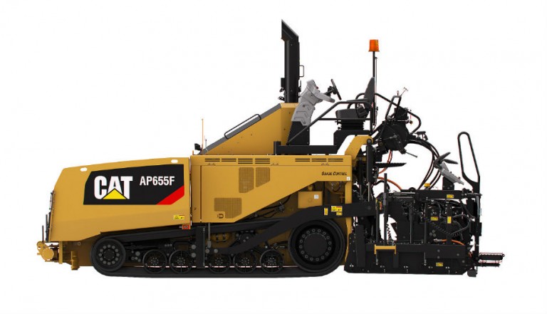 Cat AP600F and AP655F Asphalt Pavers Feature Quick-Heating Screeds and