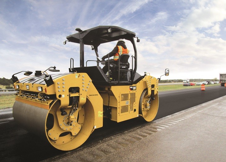 Cat B-Series Tandem Vibratory Rollers' Centre-Articulation Ensures Mat ...