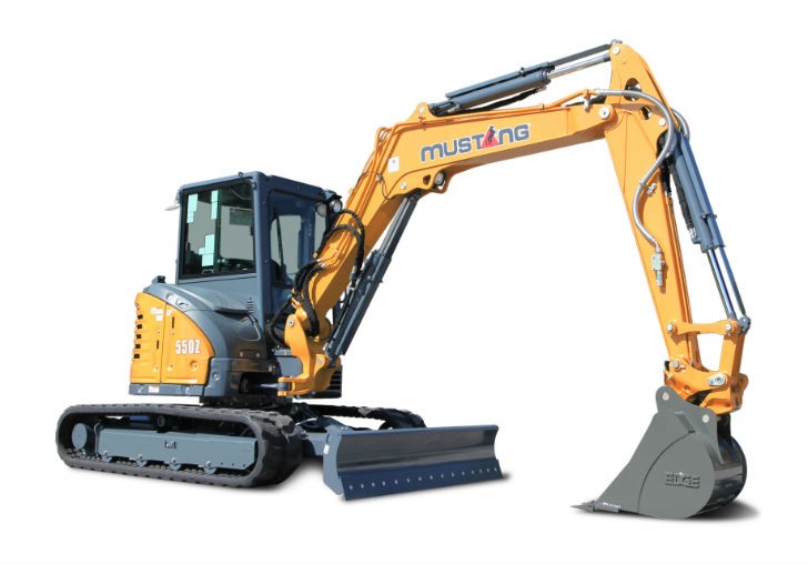 Mustang 550Z zerotailswing compact excavator