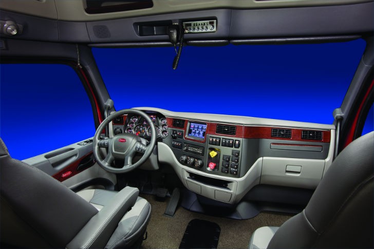 Peterbilt seat-integrated rollover protection in production