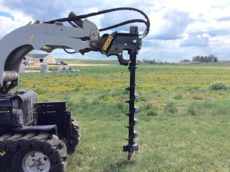 Digga North America’s new mini loader 1MDS2 and 1MDS4 Auger Drives