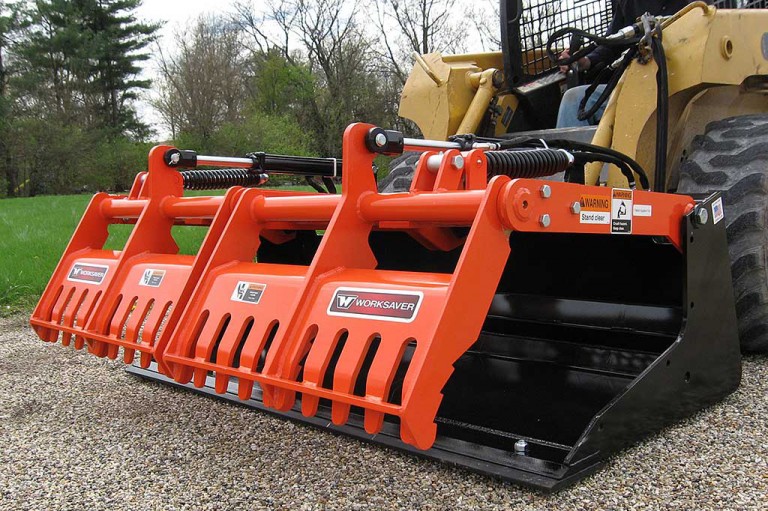 Worksaver, Inc. Sweep Action Rock Grapples Grapples Heavy Equipment Guide