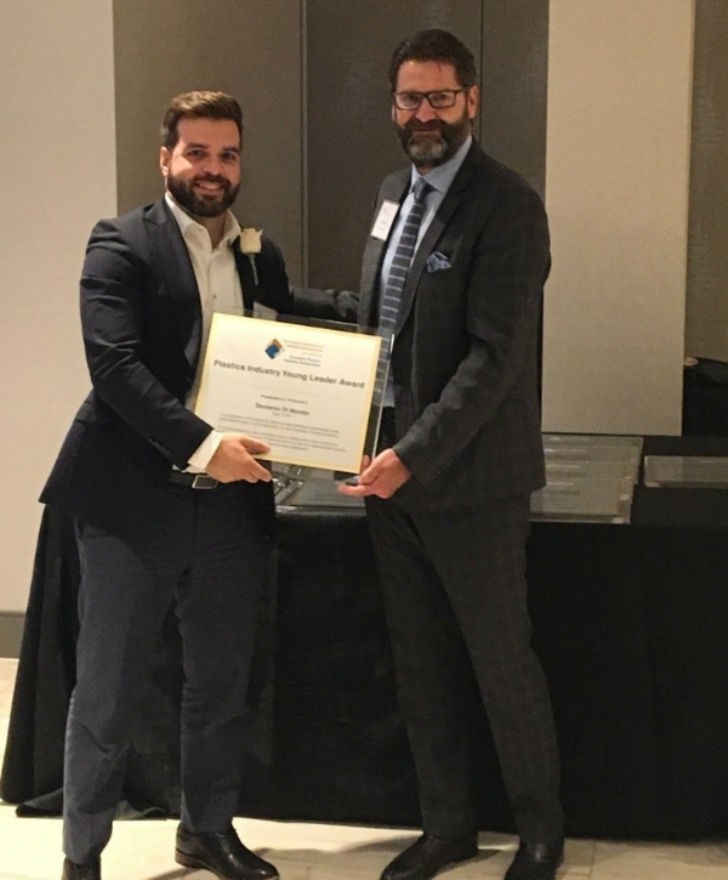 Domenic Di Mondo receives Young Leader Award from Canadian Plastics ...