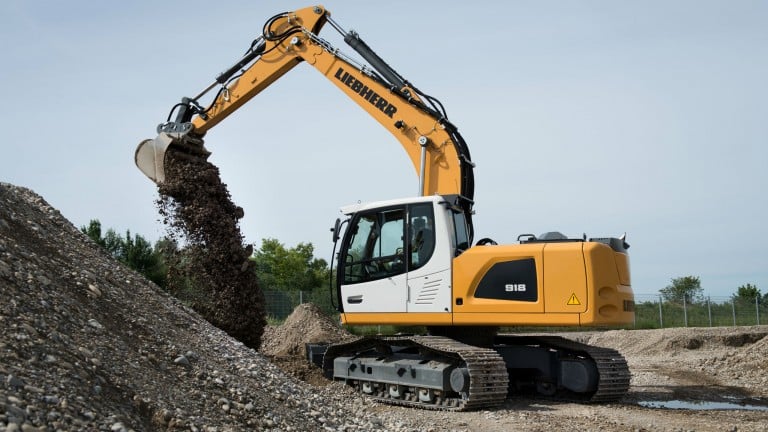 Liebherr Crawler Excavator Ideal For Earthmoving, Trenching, Pipe Laying