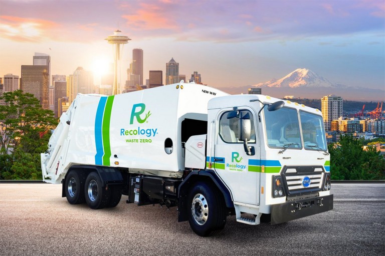 NEW WAY and Recology partner on project to put first electricpowered waste collection trucks on
