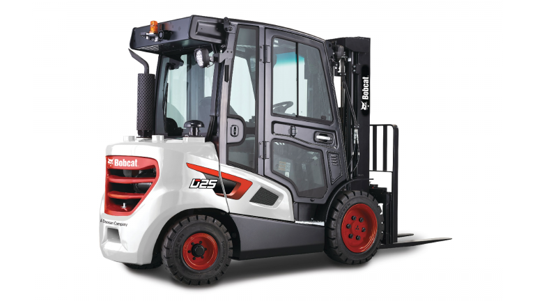 Doosan Bobcat highlights new hydrogen fuel cell forklift and future