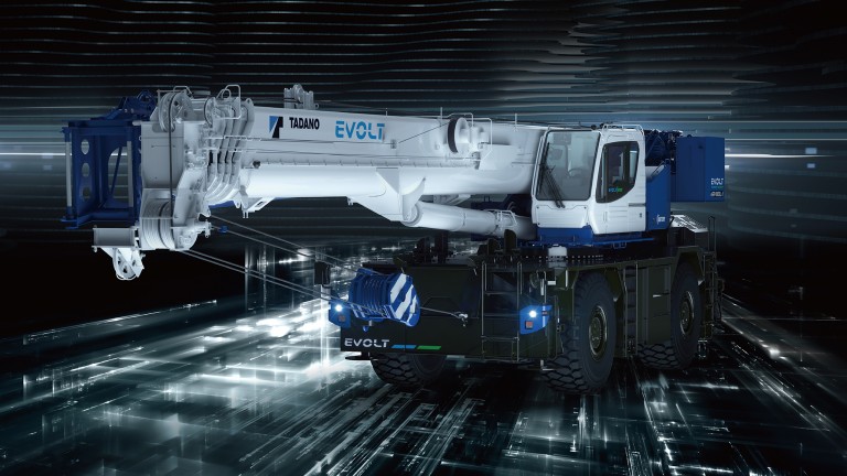Tadano releases new 100-ton electric rough-terrain crane