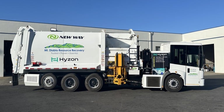 Hyzon's Hydrogen-Powered Refuse Collection Truck Revolutionizes Waste Management in California