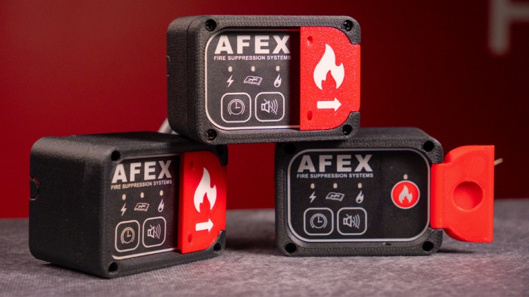 AFEX’s next-gen fire suppression unit for heavy equipment