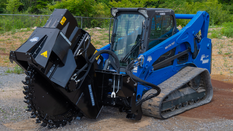 Perform uniform cuts with Blue Diamond's new skid-steer-mounted road saws