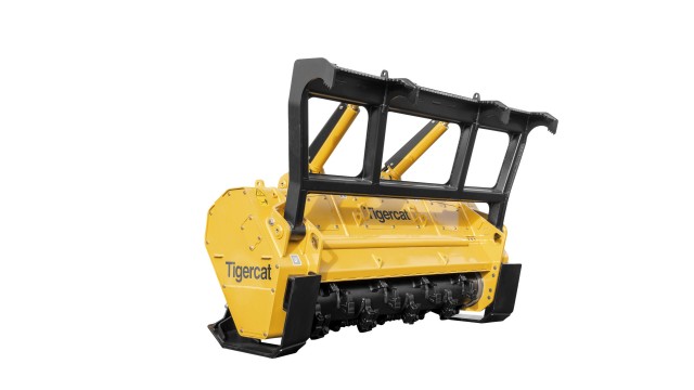 Tigercat mulcher built for narrow swath applications and lower horsepower carriers