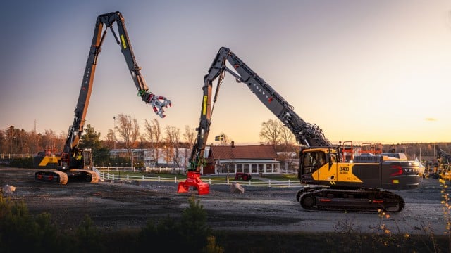 Volvo’s next generation high reach excavators are optimized for demolition